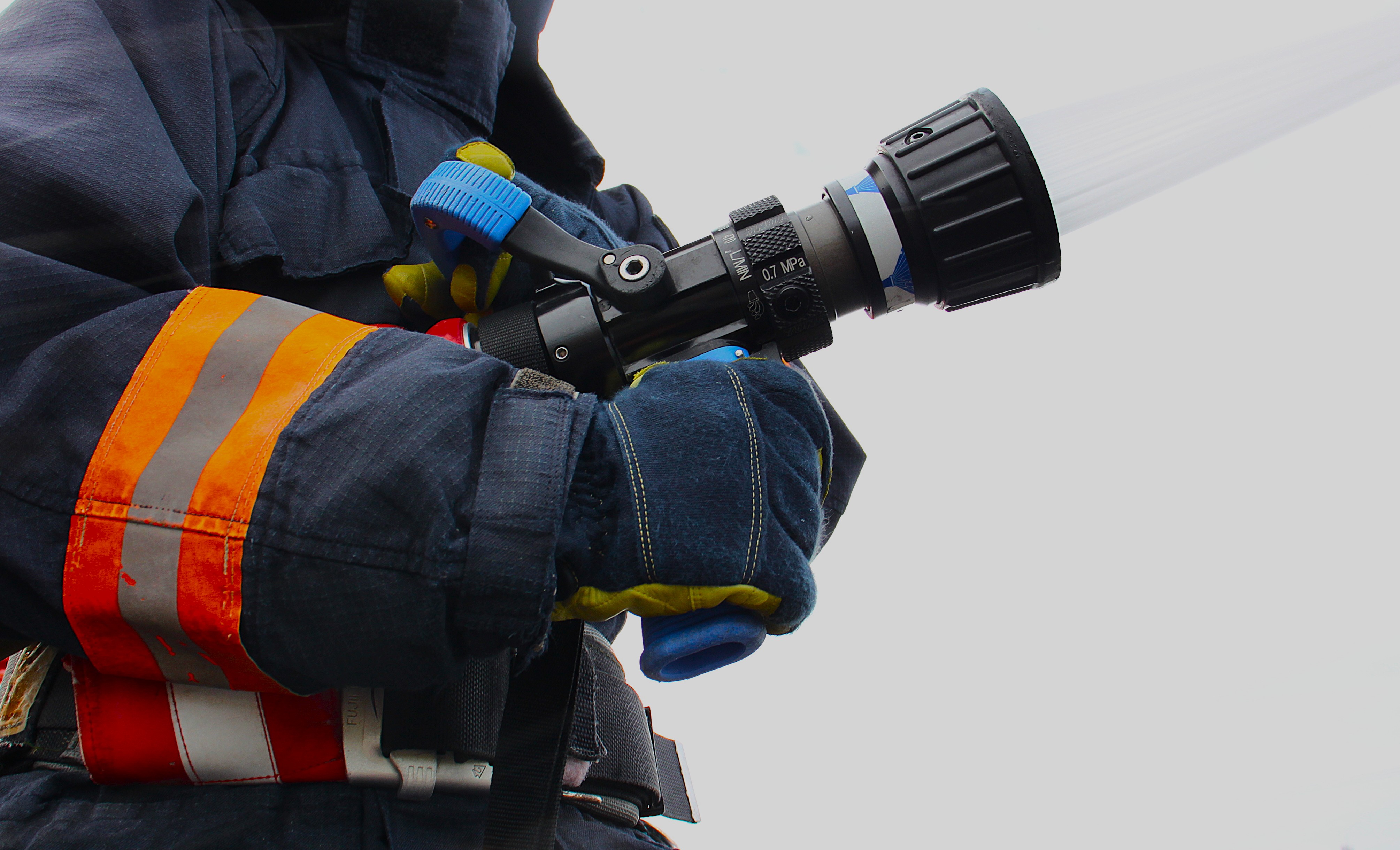 防火衣試着体験