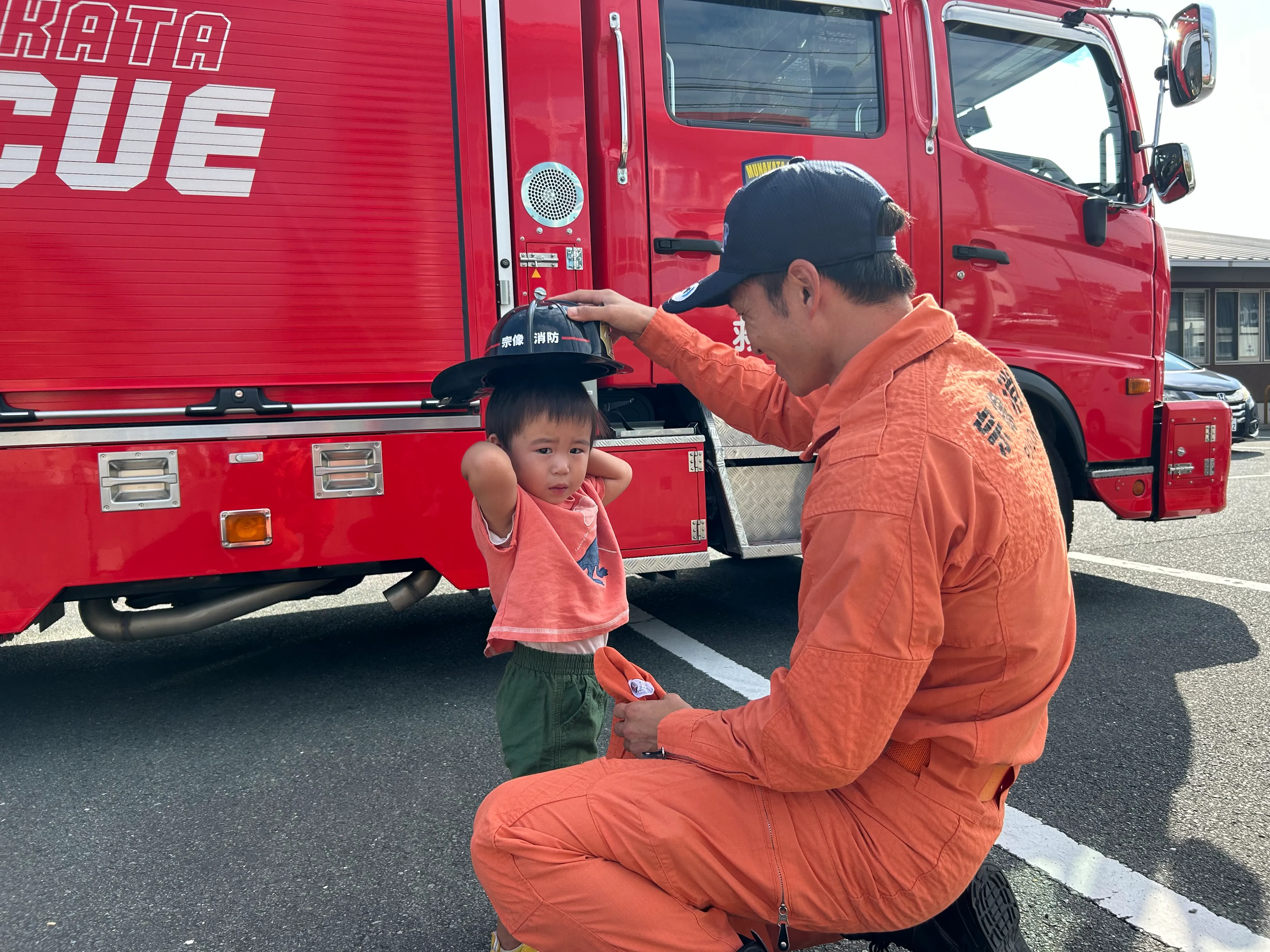 防火衣試着体験